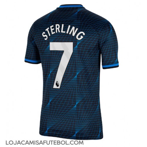 Camisa de Futebol Chelsea Raheem Sterling #7 Equipamento Secundário 2023-24 Manga Curta